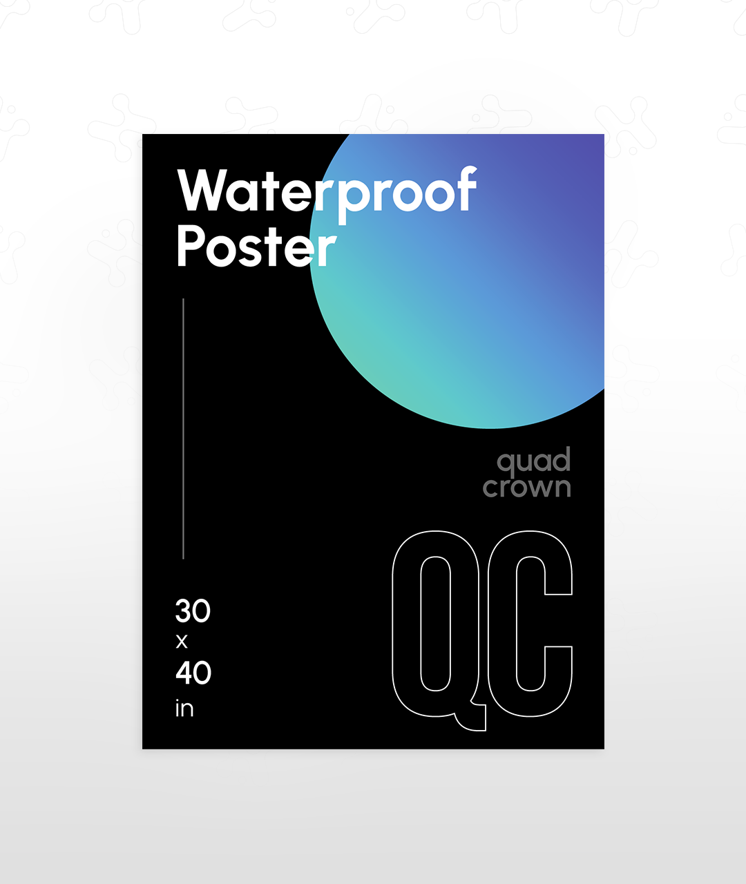 Waterproof Poster (30x40"}