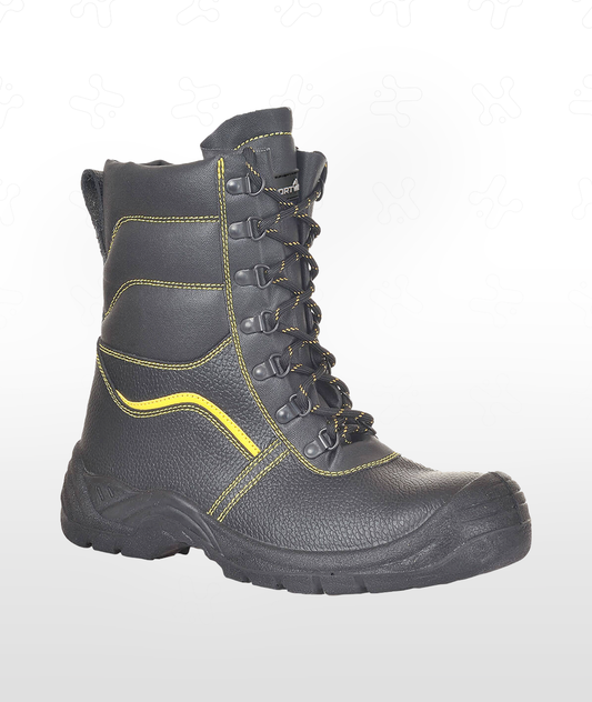 Steel Split Leather Winter Boot