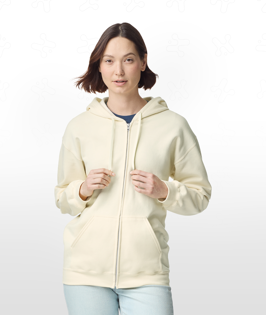 Softstyle® Midweight Fleece Adult Full-Zip Hooded Sweatshirt