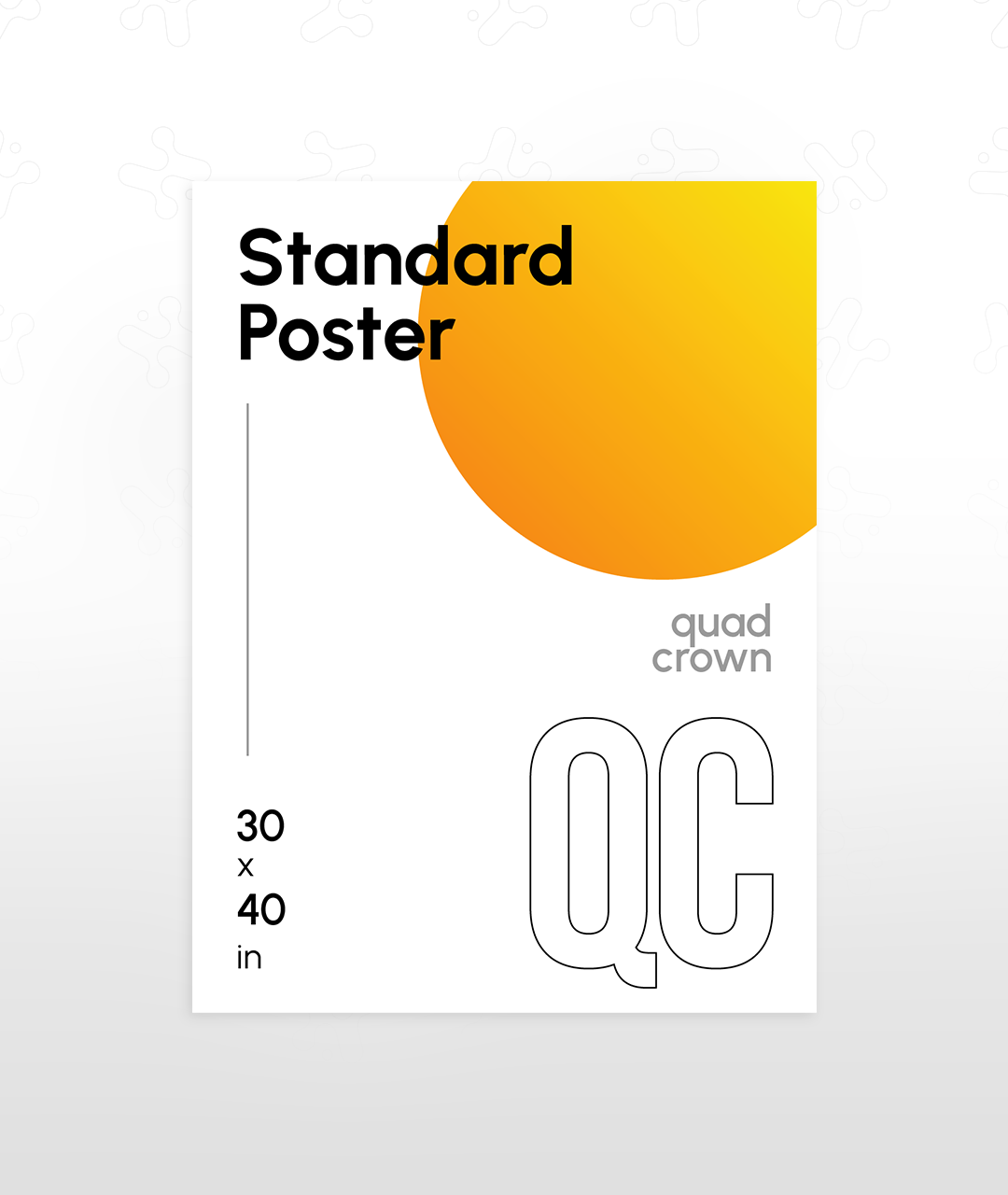 Standard Poster (30x40")